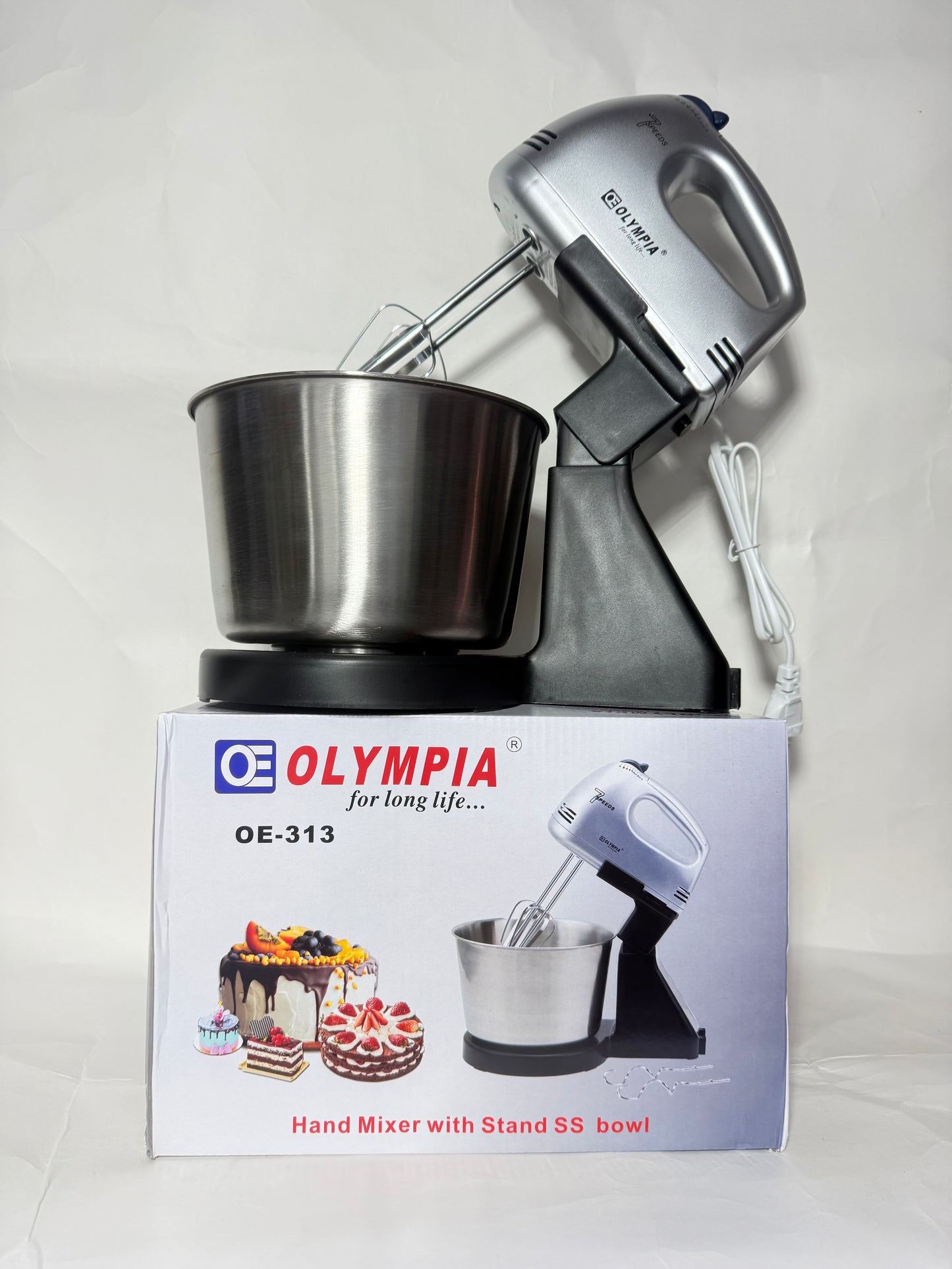 OLYMPIA HAND MIXER WITH STAND BOWL