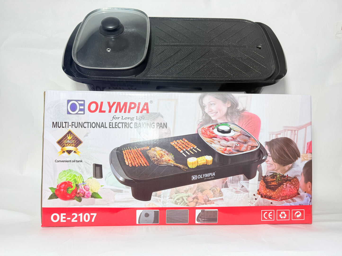 SAMGYUPSAL, NON-STICK GRILL - MULTIFUNCTIONAL ELECTRIC BAKING PAN