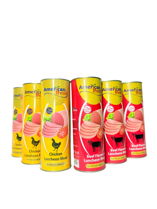 6 X TALL LUNCHEONMEAT CHICKEN AND BEEF
