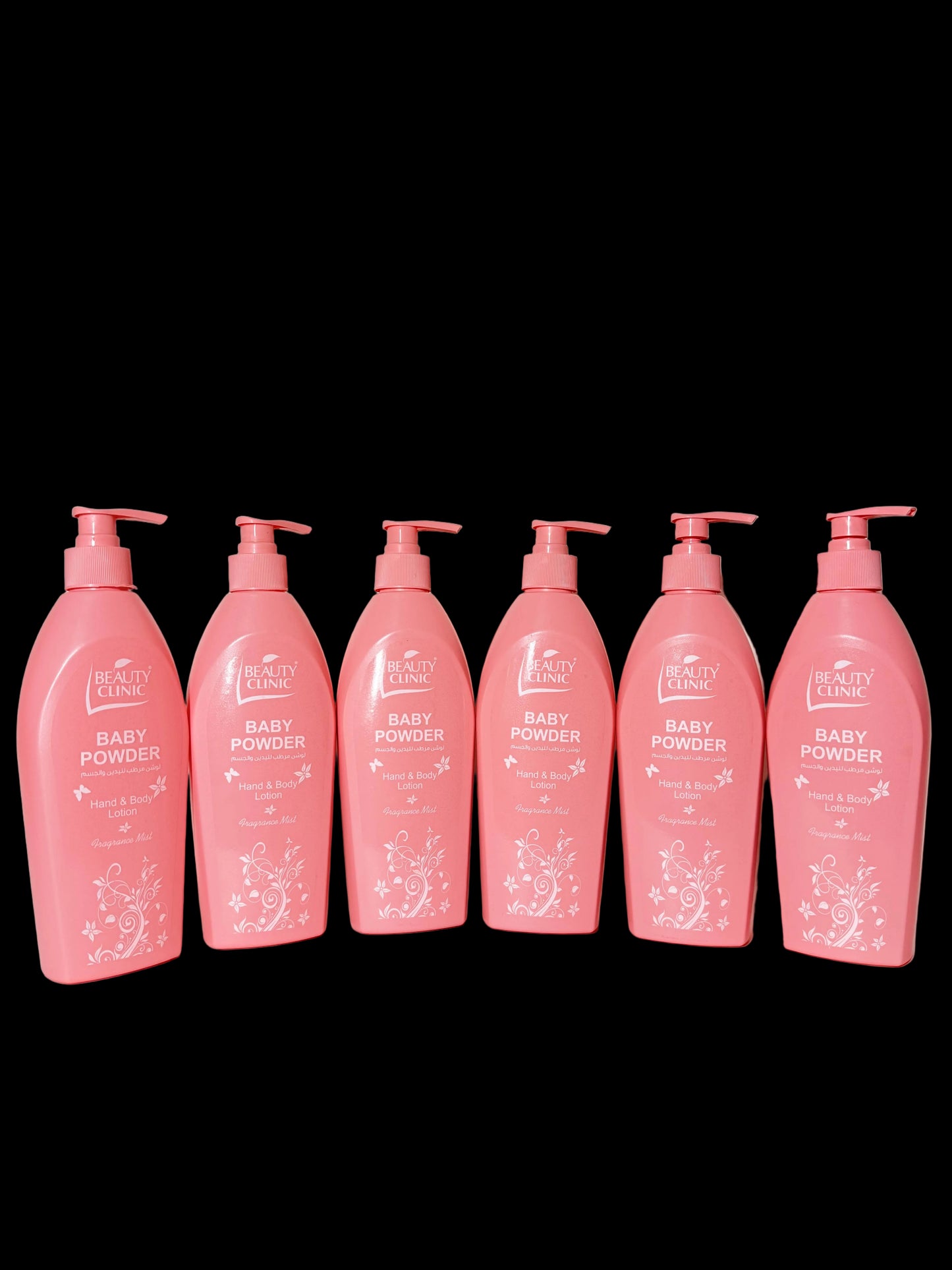 6 X BEAUTY CLINIC POWDER LOTION 500ML