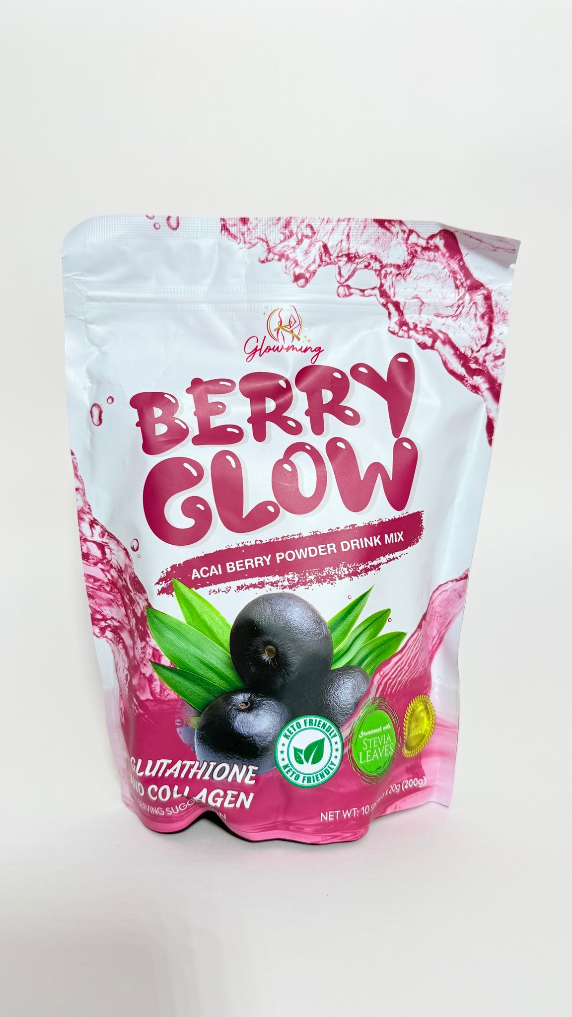 GLOWMING BERRY GLOW ACAI BERRY POWDER DRINK MIX