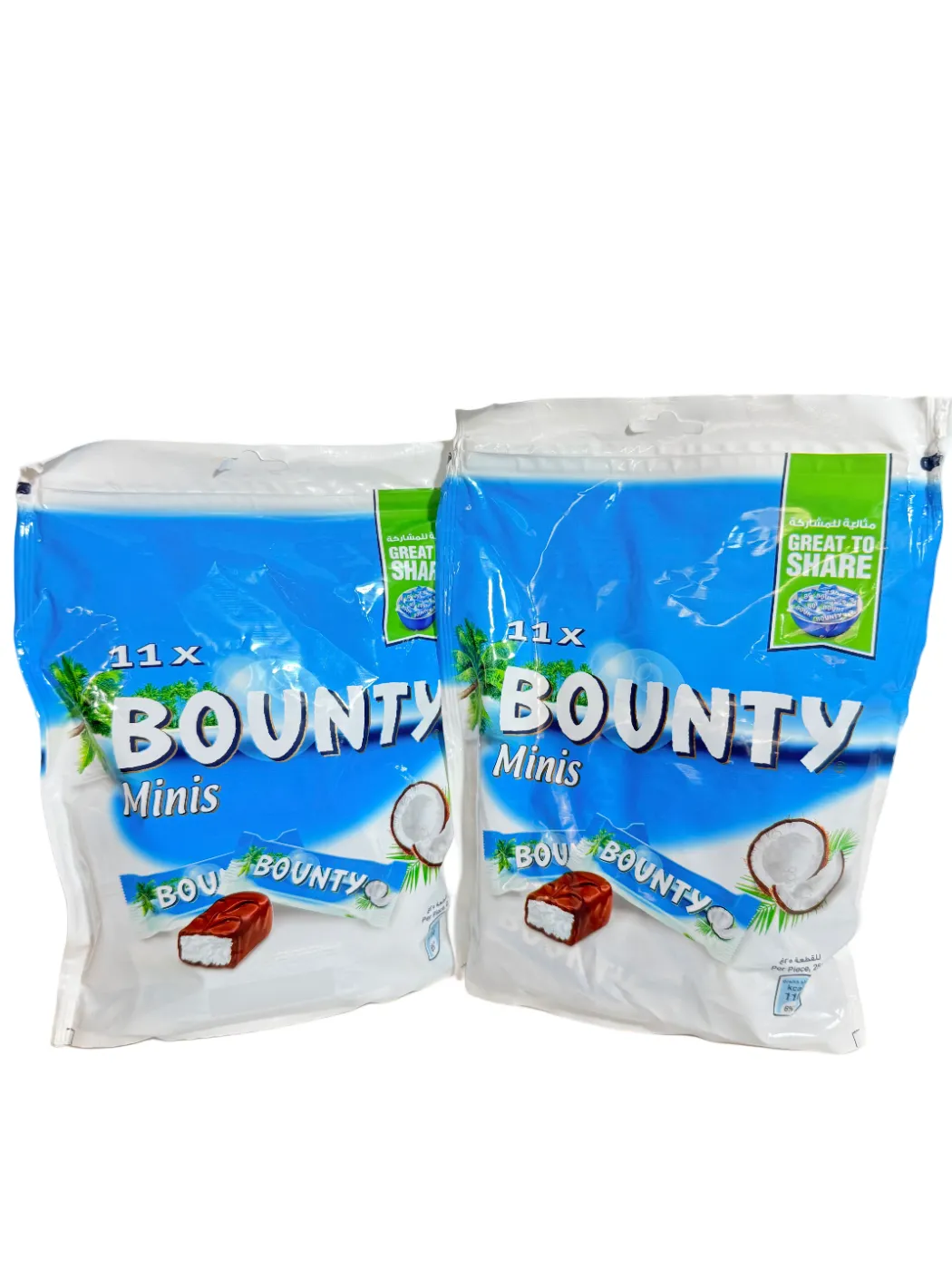 2 X BOUNTY CHOCOLATE