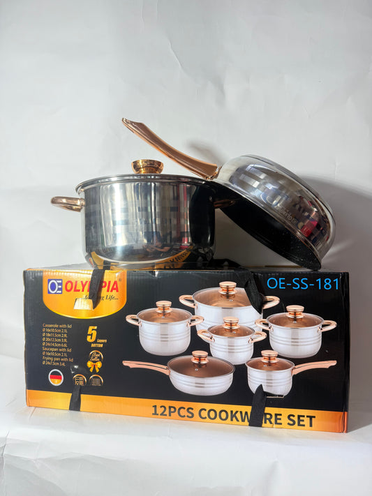 OLYMPIA 12PCS SET COOKWARE SET