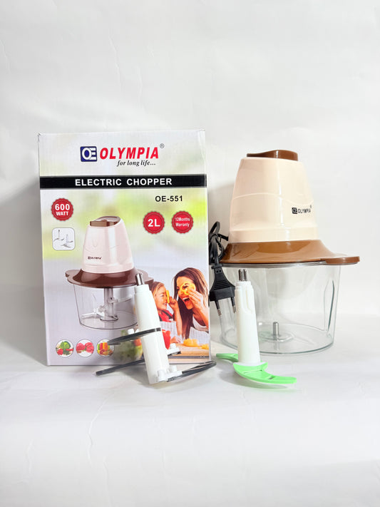 OLYMPIA ELECTRIC CHOPPER 2LTRS - ASSORTED COLOR