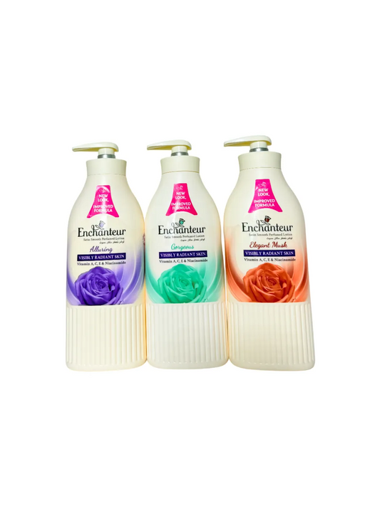 3 X ENCHANTEUR LOTION (ASSORTED) 500ML