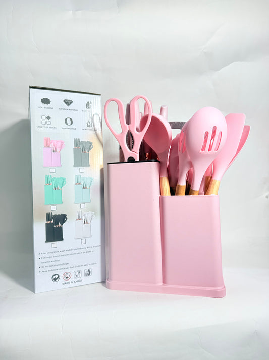 19PCS KITCHENWARE SET WITH KNIVES AND CHOPPING BOARD