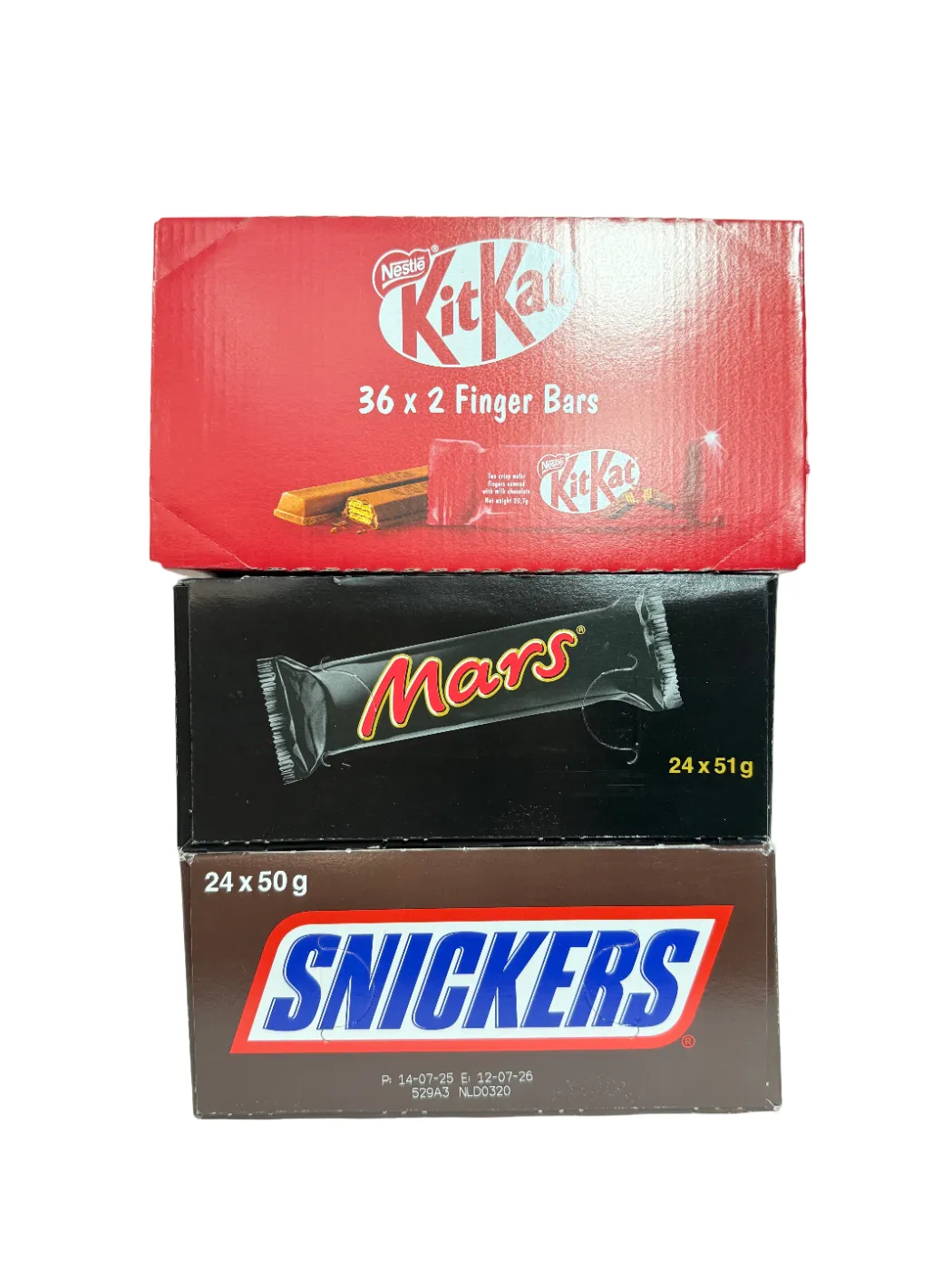 MARS, SNICKERS, KITKAT CHOCOLATES