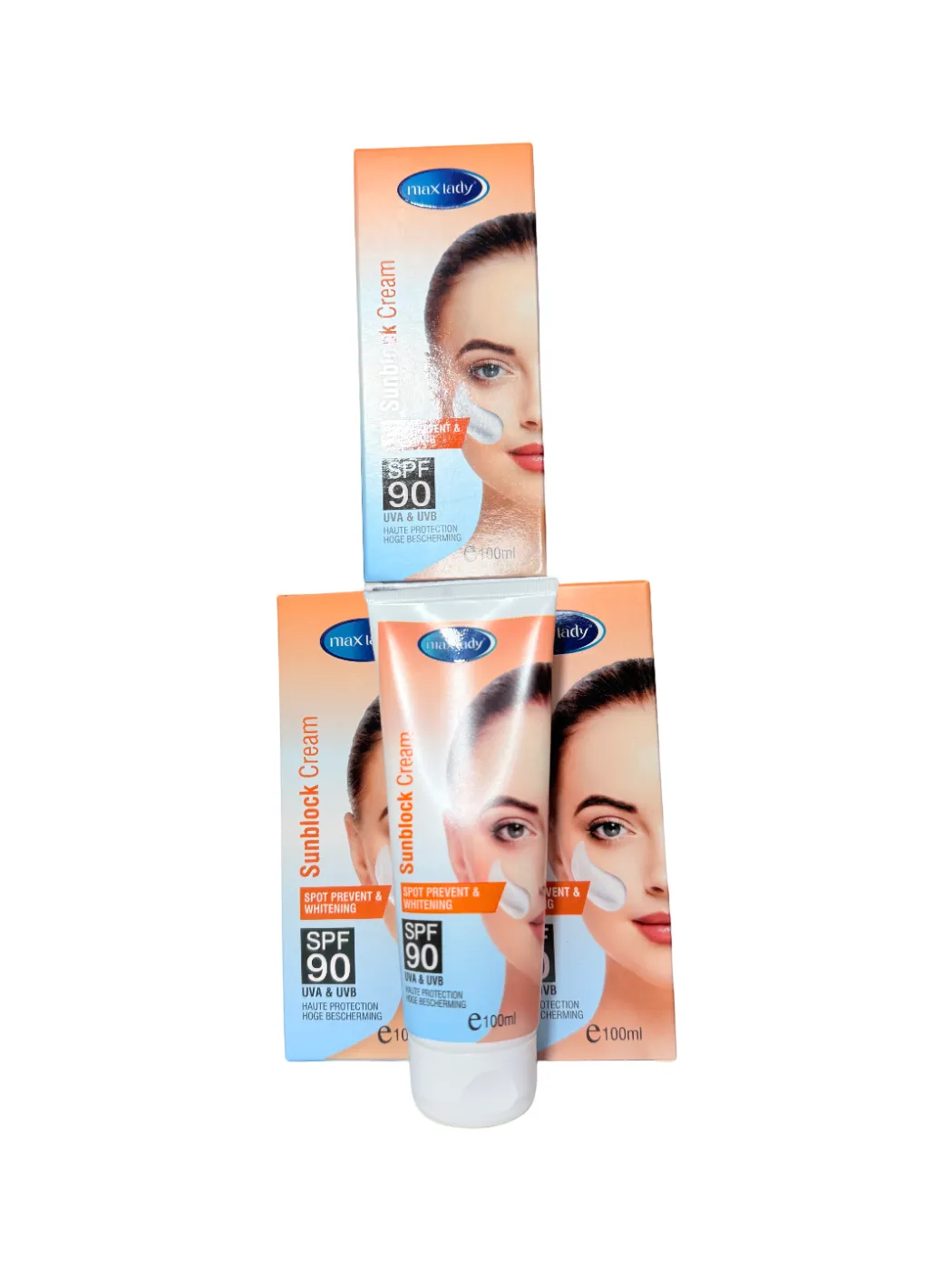 3 X SUNBLOCK MAX LADY 90 SPF