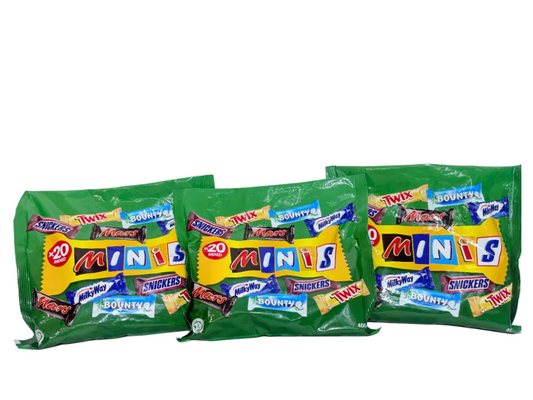 3 X BRANDED MINI MIX CHOCOLATES