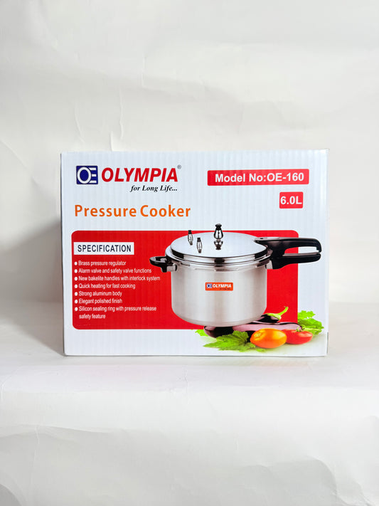 OLYMPIA PRESSURE COOKER MANUAL 6LTRS