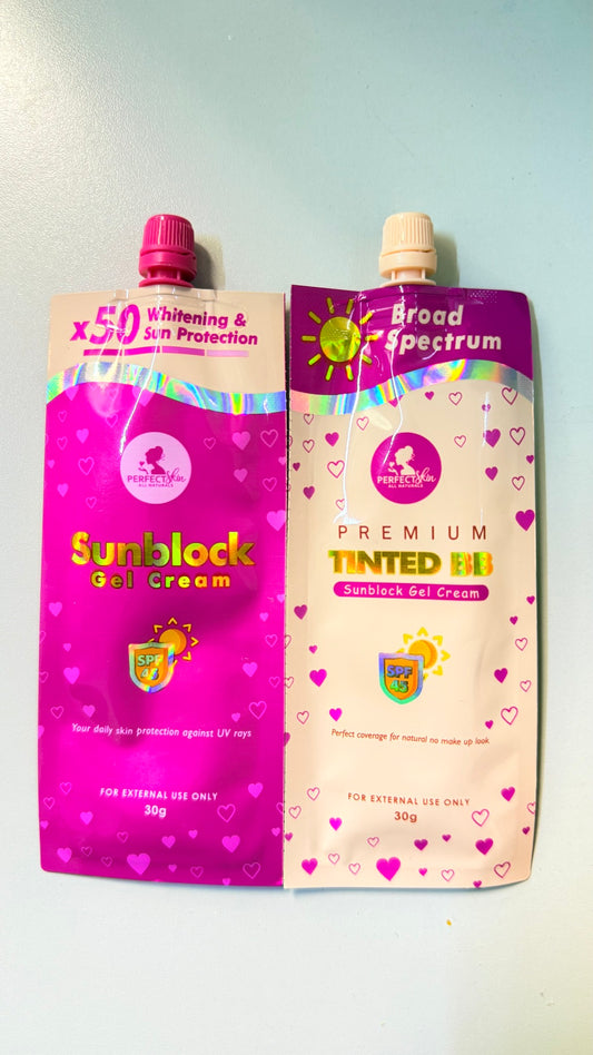 PERFECT SKIN SUNBLOCK GEL CREAM TWIN PACK TINTED BB