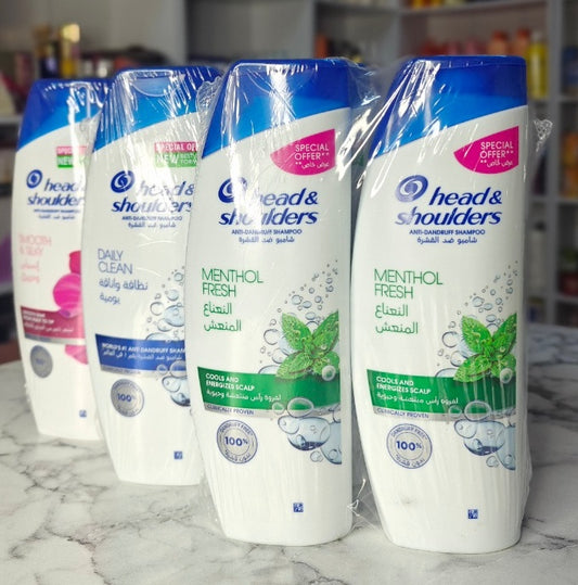 6 X HEAD AND SHOULDER SHAMPOO 400ML
