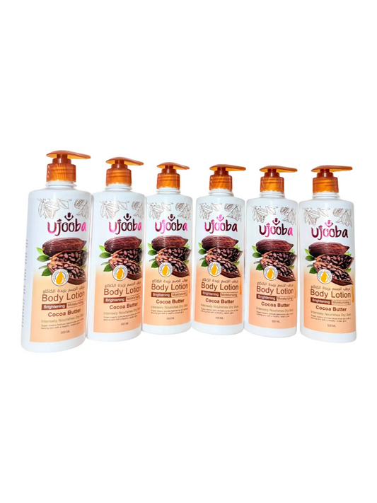6 X UJOOBA COCOA BUTTER LOTION 500ML