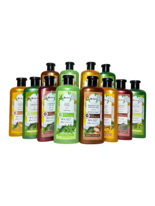 12 X WASHAMI SHAMPOO HERBAL 500ML